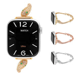 Copper Inlaid Zircon Snake Head Watch Band, For Apple Watch 46mm / 49mm / 45mm / 44mm, For Apple Watch 42mm / 41mm / 40mm / 38mm