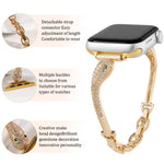 Copper Inlaid Zircon Snake Head Watch Band, For Apple Watch 46mm / 49mm / 45mm / 44mm, For Apple Watch 42mm / 41mm / 40mm / 38mm