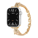 Copper Inlaid Zircon Leopard Head Watch Band, For Apple Watch 46mm / 49mm / 45mm / 44mm, For Apple Watch 42mm / 41mm / 40mm / 38mm