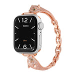 Copper Inlaid Zircon Leopard Head Watch Band, For Apple Watch 46mm / 49mm / 45mm / 44mm, For Apple Watch 42mm / 41mm / 40mm / 38mm