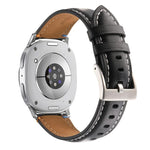 Stitched Genuine Leather Watch Band, For Samsung Galaxy Watch8 / Watch8 Classic