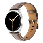 Stitched Genuine Leather Watch Band, For Samsung Galaxy Watch8 / Watch8 Classic