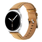 Stitched Genuine Leather Watch Band, For Samsung Galaxy Watch8 / Watch8 Classic