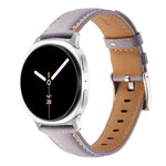 Stitched Genuine Leather Watch Band, For Samsung Galaxy Watch8 / Watch8 Classic