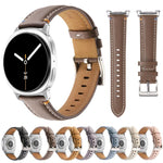Stitched Genuine Leather Watch Band, For Samsung Galaxy Watch8 / Watch8 Classic