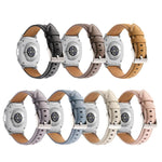 Stitched Genuine Leather Watch Band, For Samsung Galaxy Watch8 / Watch8 Classic