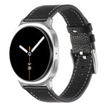Double Sided Lychee Texture Leather Watch Band, For Samsung Galaxy Watch8 / Watch8 Classic