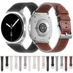 Double Sided Lychee Texture Leather Watch Band, For Samsung Galaxy Watch8 / Watch8 Classic