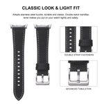 Double Sided Lychee Texture Leather Watch Band, For Samsung Galaxy Watch8 / Watch8 Classic