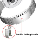 Integrated Three Beads Tortoise Buckle Metal Watch Band, For Samsung Galaxy Watch8 / Watch8 Classic