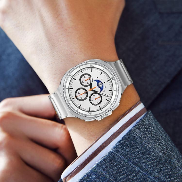 Integrated Three Beads Tortoise Buckle Metal Watch Band, For Samsung Galaxy Watch8 / Watch8 Classic