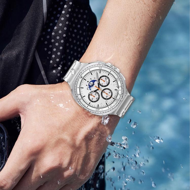 Integrated Three Beads Tortoise Buckle Metal Watch Band, For Samsung Galaxy Watch8 / Watch8 Classic