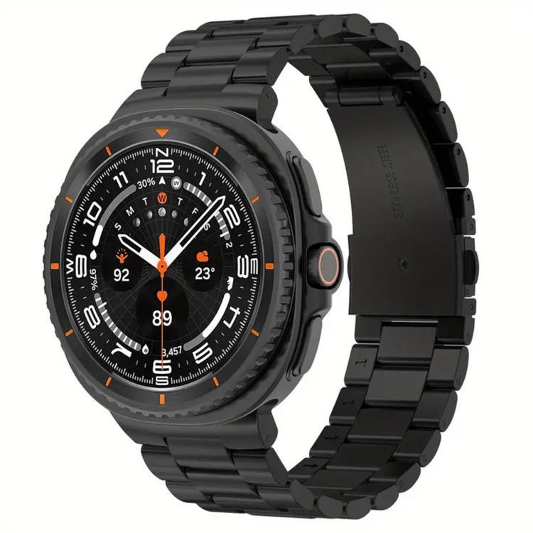 Integrated Three Beads Metal Titanium Watch Band, For Samsung Galaxy Watch8 / Watch8 Classic