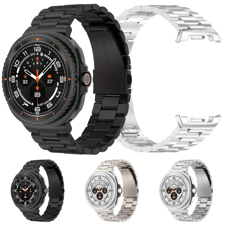 Integrated Three Beads Metal Titanium Watch Band, For Samsung Galaxy Watch8 / Watch8 Classic