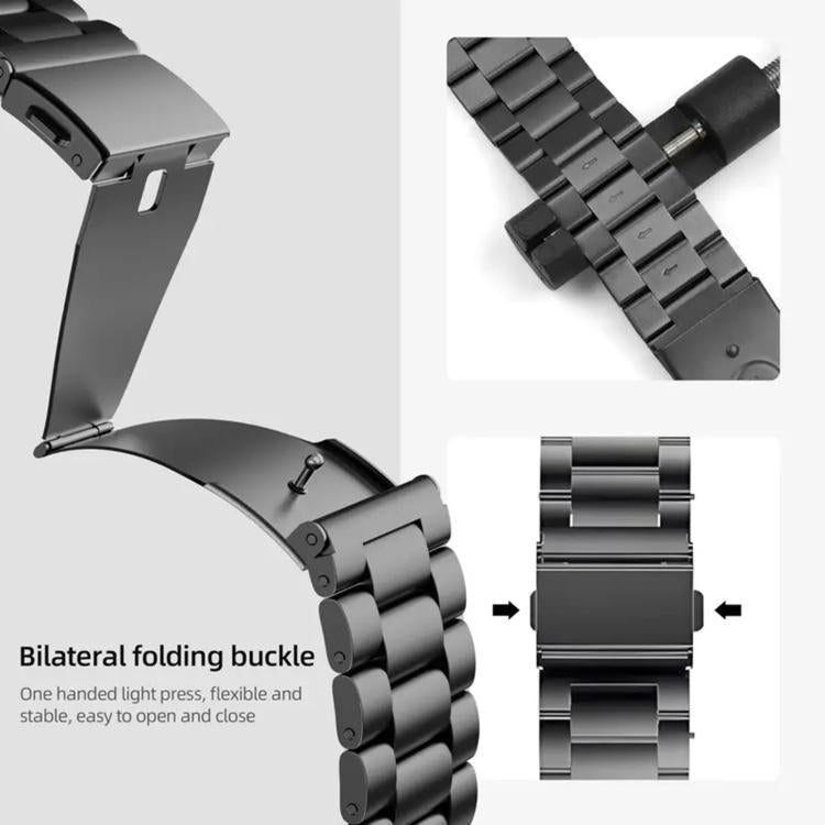 Integrated Three Beads Metal Titanium Watch Band, For Samsung Galaxy Watch8 / Watch8 Classic
