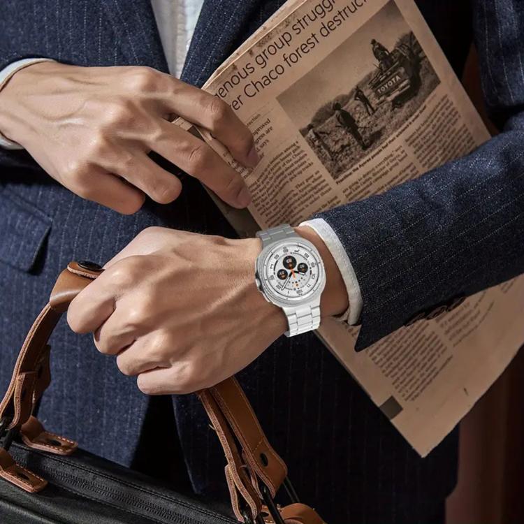 Integrated Three Beads Metal Titanium Watch Band, For Samsung Galaxy Watch8 / Watch8 Classic