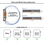 Wild Path Loop Nylon Watch Band with 3D Curved Film, For Apple Watch Series 10 46mm, For Apple Watch Series 10 42mm, For Apple Watch 6 / 5 / 4 / SE 44mm