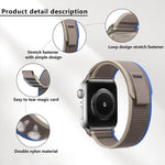 Wild Path Loop Nylon Watch Band with 3D Curved Film, For Apple Watch Series 10 46mm, For Apple Watch Series 10 42mm, For Apple Watch 6 / 5 / 4 / SE 44mm