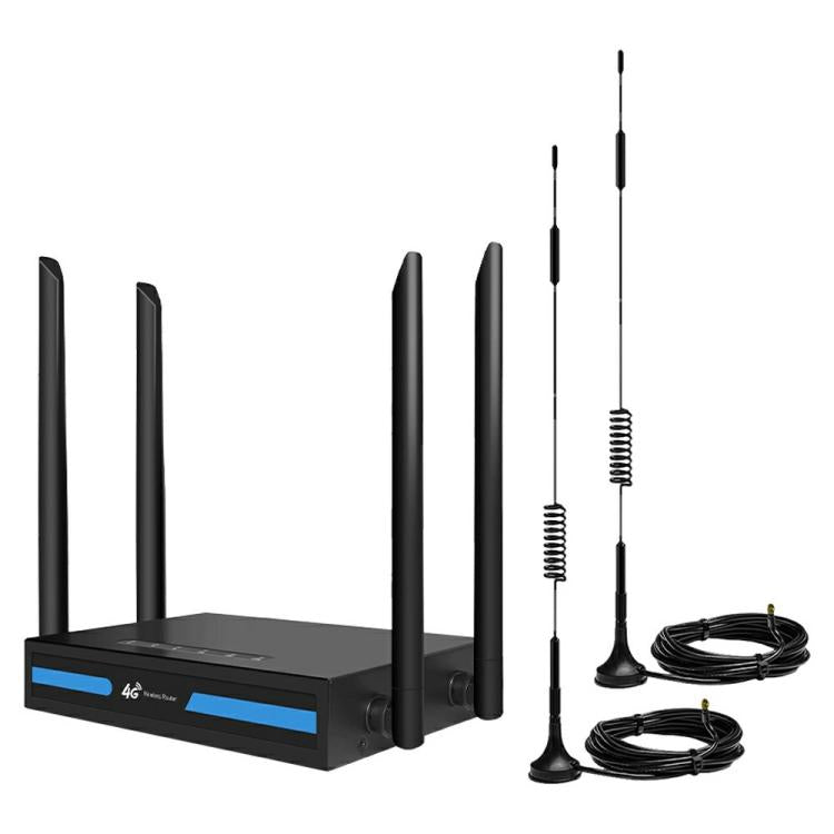 ED126-E With 2 Outdoor Suction Cup Antennas 4G LTE Router WiFi CPE Wireless Network Router, US Plug, EU Plug