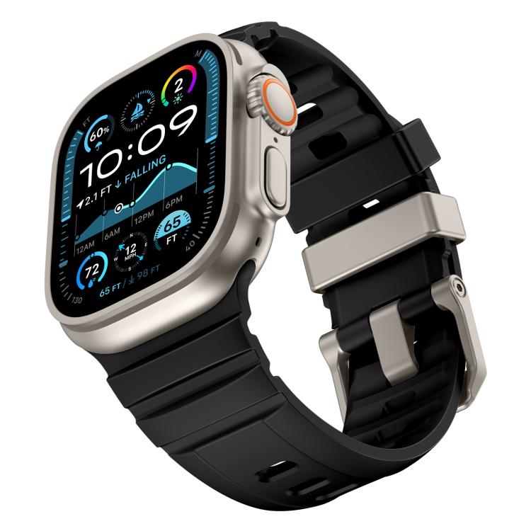 Rock-Peak Silicone Watch Band, For Apple Watch 46mm / 49mm / 45mm / 44mm