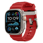 Rock-Peak Silicone Watch Band, For Apple Watch 46mm / 49mm / 45mm / 44mm