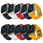 Rock-Peak Silicone Watch Band, For Apple Watch 46mm / 49mm / 45mm / 44mm