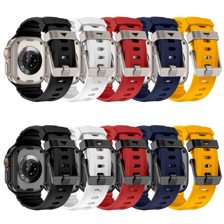 Rock-Peak Silicone Watch Band, For Apple Watch 46mm / 49mm / 45mm / 44mm