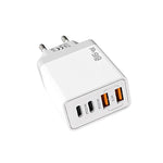 شاحن هاتف محمول TE-PD44 بأربعة منافذ مزدوج USB-A مزدوج Type-C، قابس الاتحاد الأوروبي، قابس الولايات المتحدة
