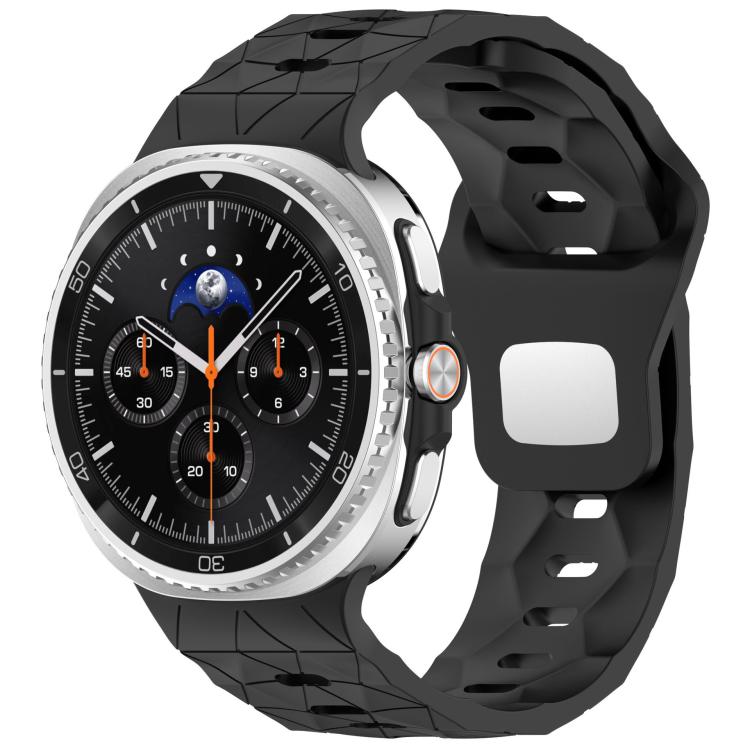 Football Texture Reverse Steel Buckle Silicone Watch Band, For Samsung Galaxy Watch8 / Watch8 Classic