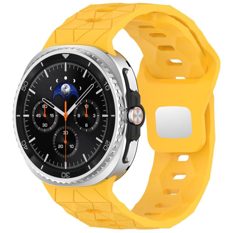 Football Texture Reverse Steel Buckle Silicone Watch Band, For Samsung Galaxy Watch8 / Watch8 Classic