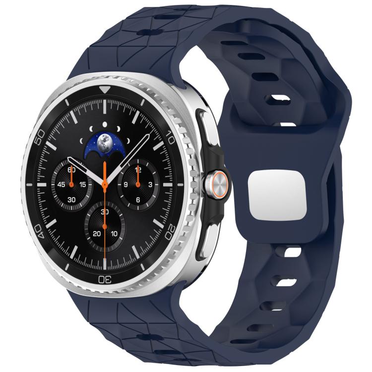 Football Texture Reverse Steel Buckle Silicone Watch Band, For Samsung Galaxy Watch8 / Watch8 Classic