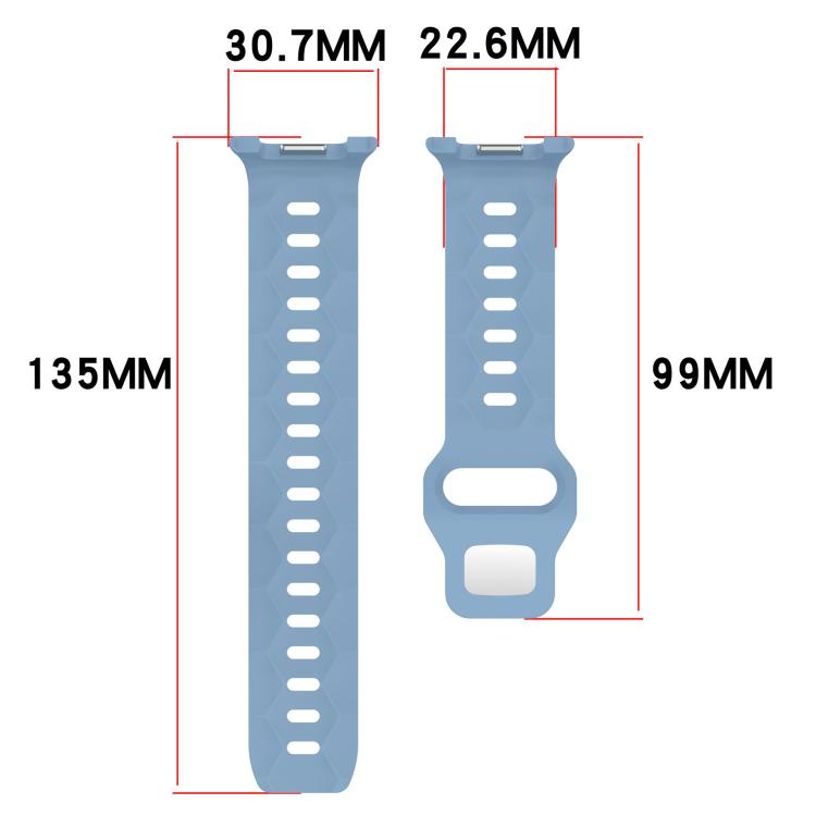 Football Texture Reverse Steel Buckle Silicone Watch Band, For Samsung Galaxy Watch8 / Watch8 Classic