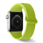 Lychee Pattern Magnetic Loop Silicone Watch Band, For Apple Watch 46mm / 49mm / 45mm / 44mm, For Apple Watch 42mm / 41mm / 40mm / 38mm