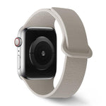 Lychee Pattern Magnetic Loop Silicone Watch Band, For Apple Watch 46mm / 49mm / 45mm / 44mm, For Apple Watch 42mm / 41mm / 40mm / 38mm