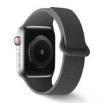 Lychee Pattern Magnetic Loop Silicone Watch Band, For Apple Watch 46mm / 49mm / 45mm / 44mm, For Apple Watch 42mm / 41mm / 40mm / 38mm