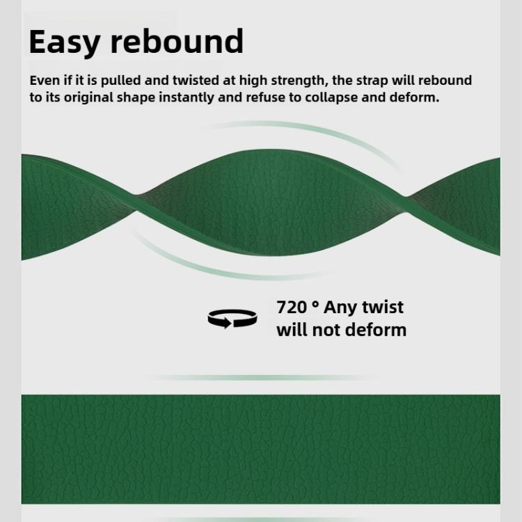 Lychee Pattern Magnetic Loop Silicone Watch Band, For Apple Watch 46mm / 49mm / 45mm / 44mm, For Apple Watch 42mm / 41mm / 40mm / 38mm