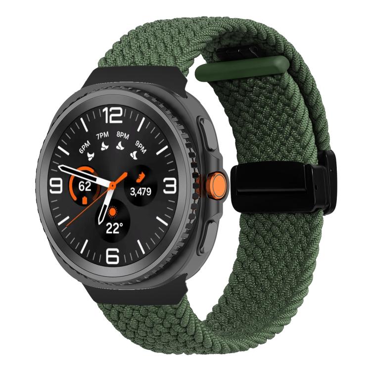 Fold Magnetic Buckle Braided Watch Band, For Samsung Galaxy Watch8 / Watch8 Classic