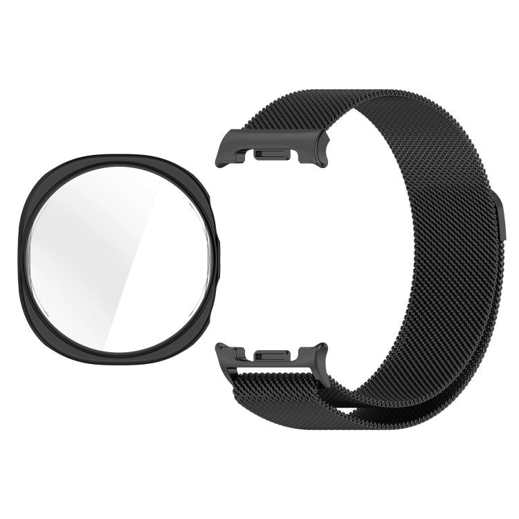 Full Coverage TPU Protective Cover Milanese Magnetic Metal Watch Band, For Samsung Galaxy Watch8 44mm, For Samsung Galaxy Watch8 40mm