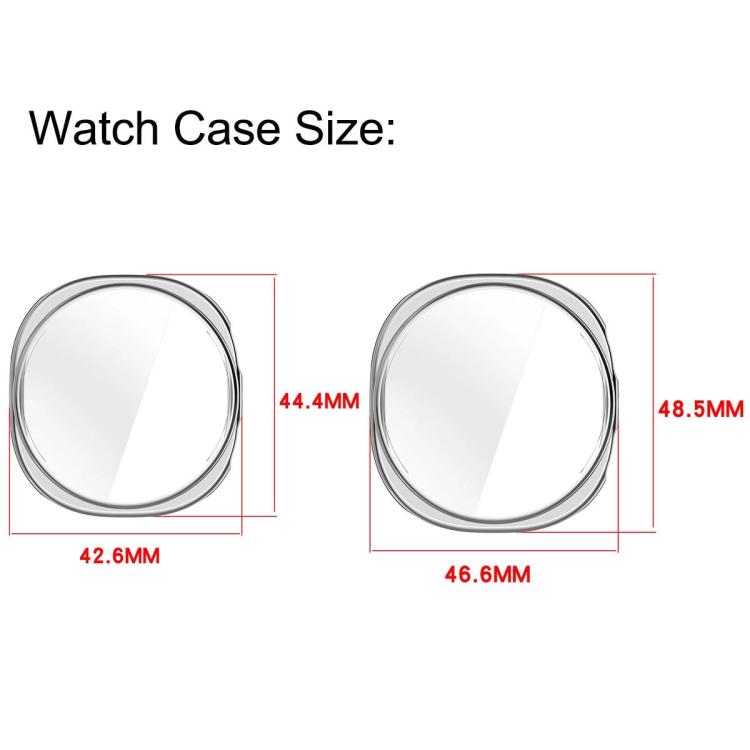 Full Coverage TPU Protective Cover Milanese Magnetic Metal Watch Band, For Samsung Galaxy Watch8 44mm, For Samsung Galaxy Watch8 40mm