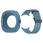 Silicone Watch Cover Marine Dual Buckle Silicone Watch Band, For Samsung Galaxy Watch 47mm / Ultra 2025