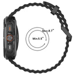 Silicone Watch Cover Marine Dual Buckle Silicone Watch Band, For Samsung Galaxy Watch 47mm / Ultra 2025