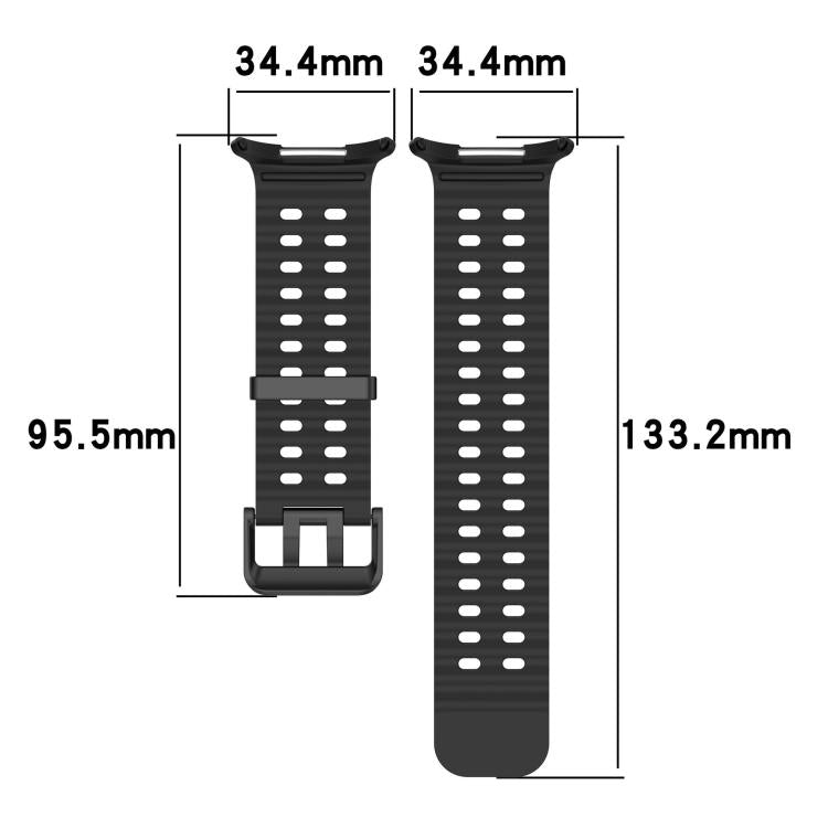 Silicone Watch Cover Marine Dual Buckle Silicone Watch Band, For Samsung Galaxy Watch 47mm / Ultra 2025