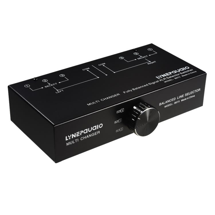 B073 1 Input 3 Output Fully Balanced Signal Selector 3-Channel Balanced Line Selector, No Need For External Power Supply Lossless Switching, B073