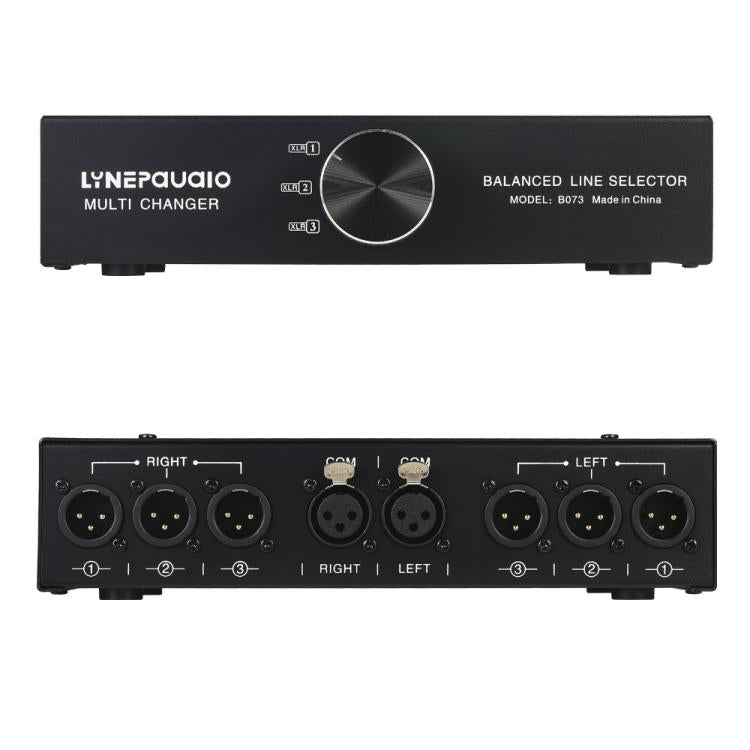 B073 1 Input 3 Output Fully Balanced Signal Selector 3-Channel Balanced Line Selector, No Need For External Power Supply Lossless Switching, B073