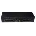 B075 4 Input 4 Ooutput Power Amplifier Speaker Selector Switcher,  300W Sound Quality Per Channel No Loss, B075