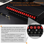 B075 4 Input 4 Ooutput Power Amplifier Speaker Selector Switcher,  300W Sound Quality Per Channel No Loss, B075
