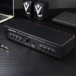 B075 4 Input 4 Ooutput Power Amplifier Speaker Selector Switcher,  300W Sound Quality Per Channel No Loss, B075