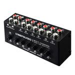 B080 6 Input 2 Output Audio Signal Selector Audio Switcher, 2-Channel Synchronous Output RCA Interface, B080