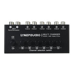 B080 6 Input 2 Output Audio Signal Selector Audio Switcher, 2-Channel Synchronous Output RCA Interface, B080
