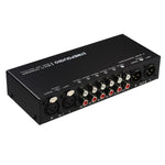 B081 6 Input 3 Outupt Audio Signal Selector Switcher Multi-channel Switcher, Fully Balanced Passive Front Active Speaker Volume Controller RCA Selector, B081